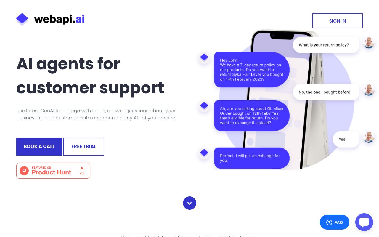 Webapi.ai — website screenshot