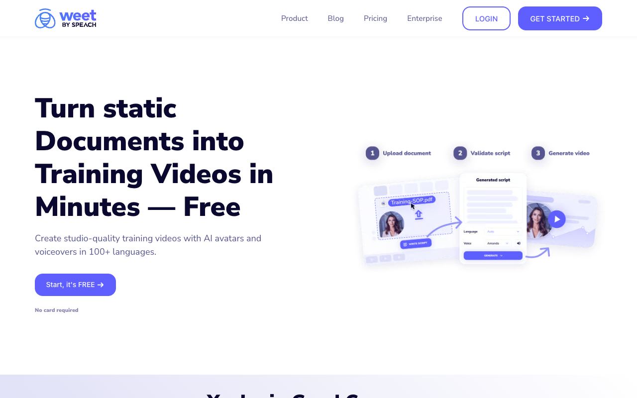 Weet — website screenshot