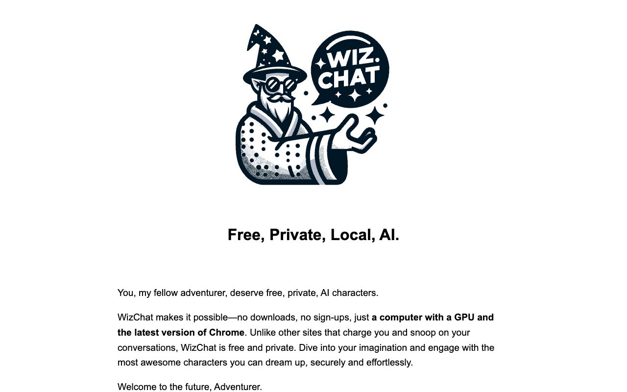 Wiz.chat — website screenshot