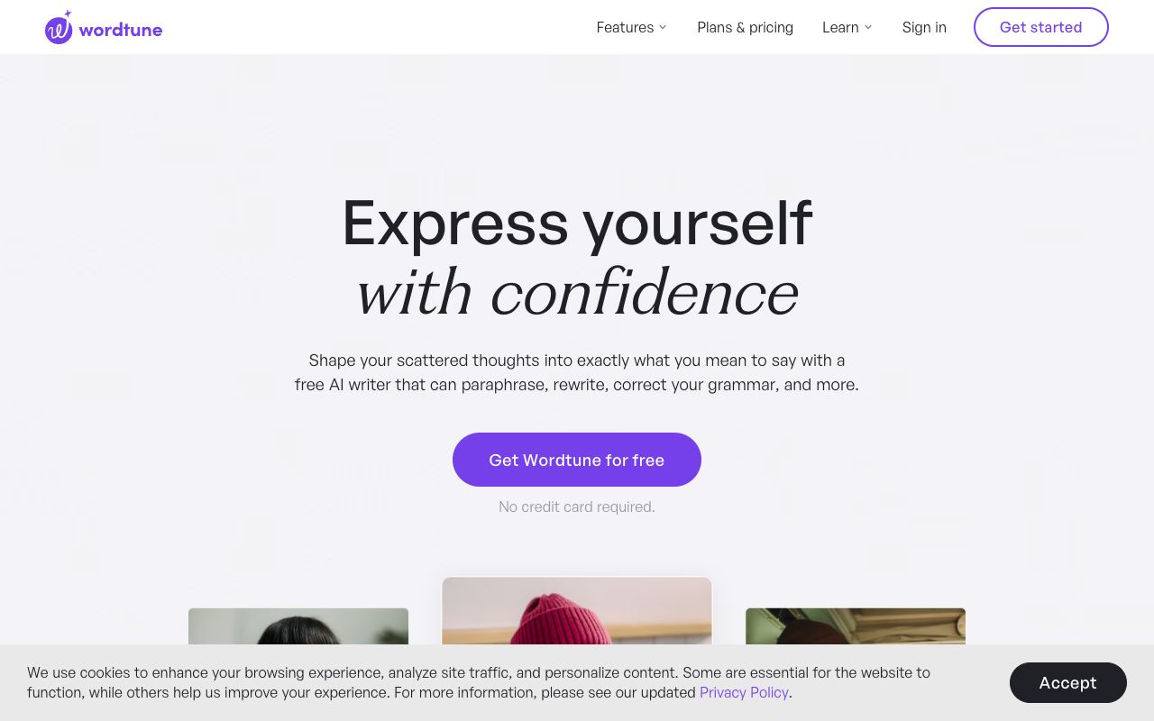 Wordtune — website screenshot