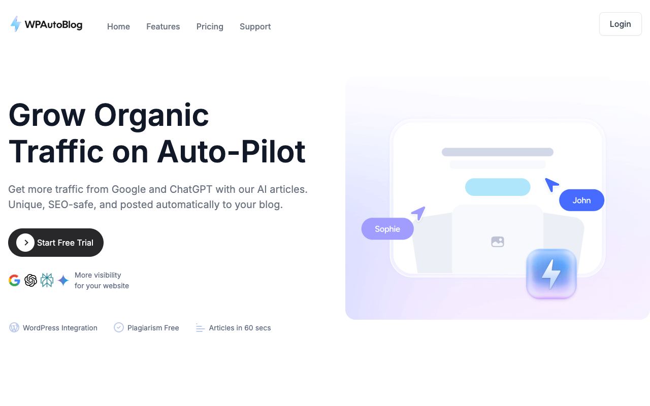 WPAutoBlog — website screenshot
