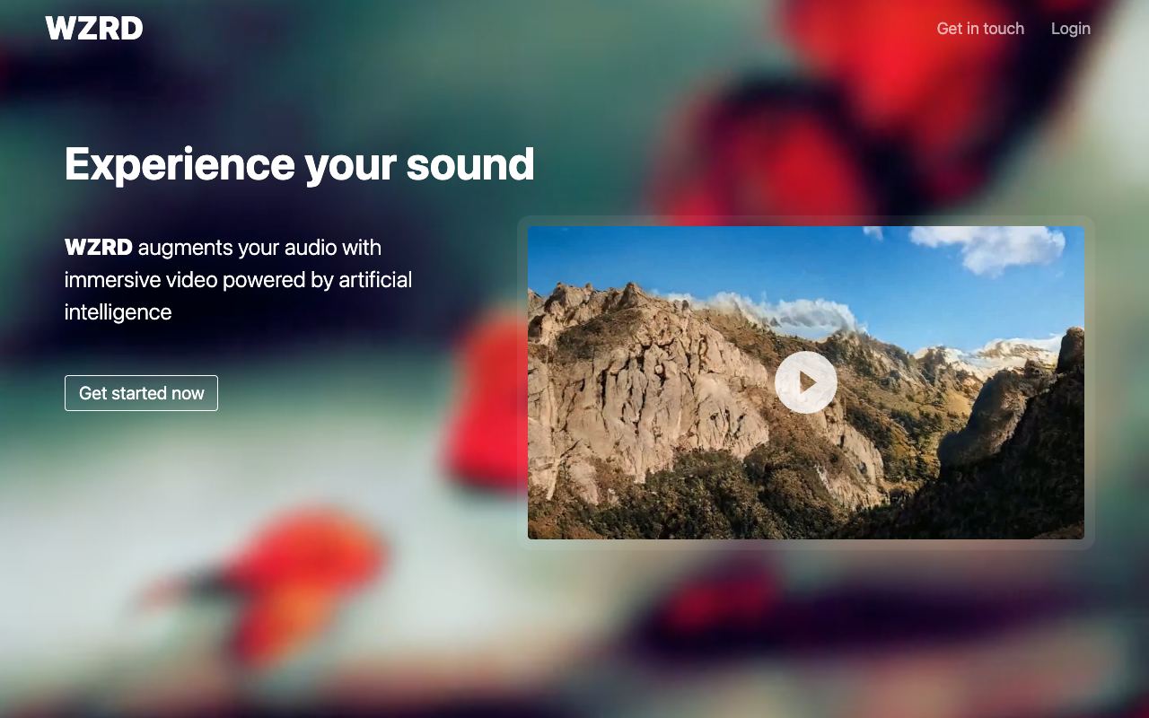 WZRD — website screenshot