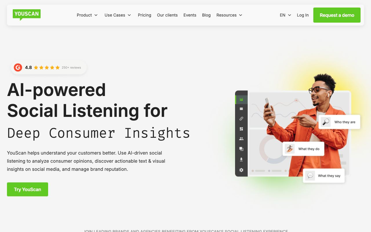 YouScan — website screenshot