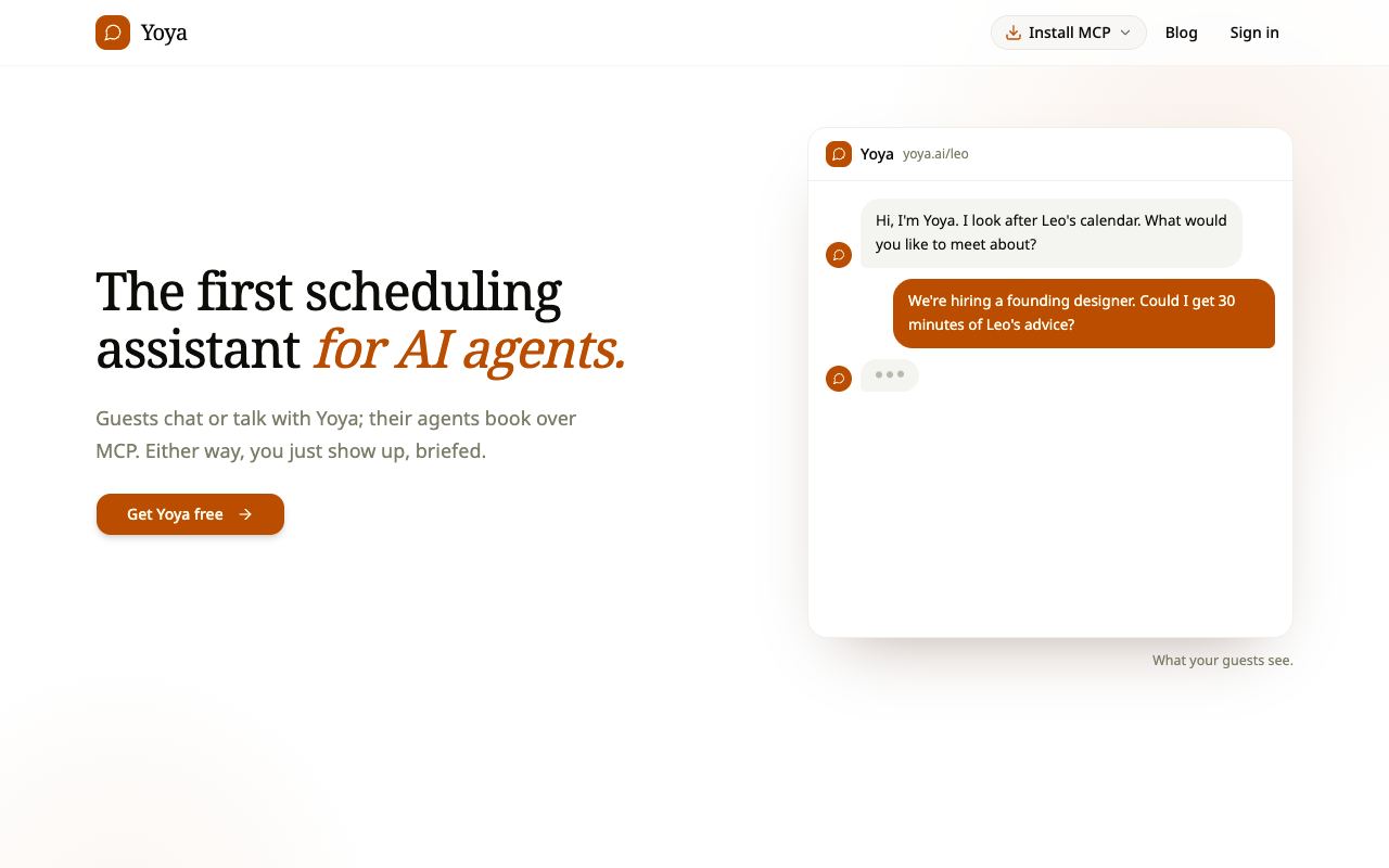 Yoya — website screenshot
