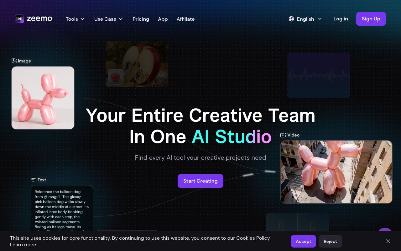 Zeemo — website screenshot